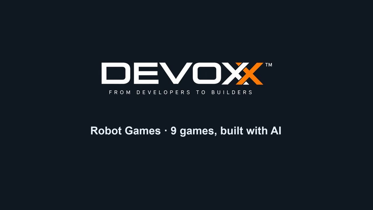 Devoxx Robot Games: nine games, built with AI